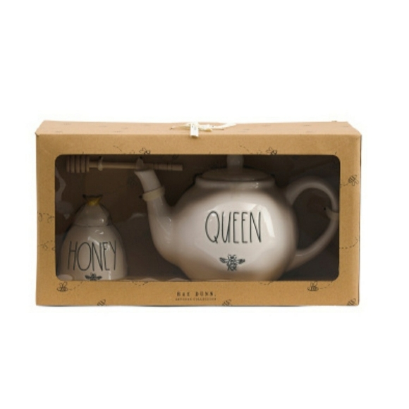 Rae Dunn Teapot and Honey Pot Gift Set - Picture 3 of 5
